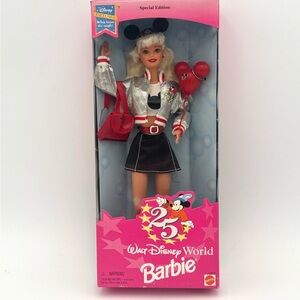 1996 Walt Disney World Barbie 25th Anniversary Special Edition Doll #16525 NIB